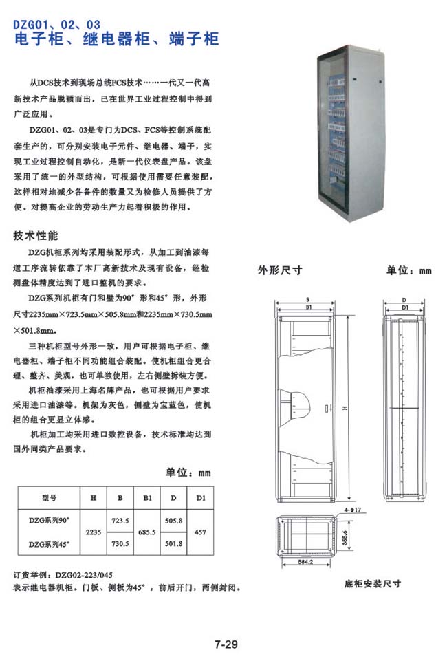 DZG01、02、03电子柜、继电器器、端子柜